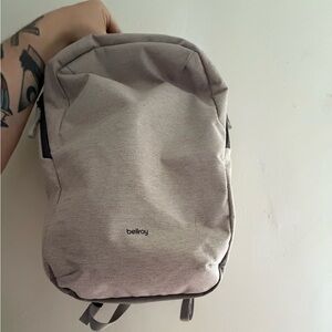 Bellroy Light Gray Backpack for Men or Women